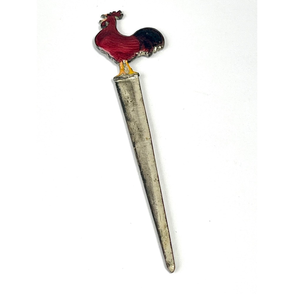 Vintage Enameled Metal Letter Opener Souvenir
